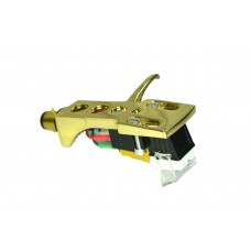 Gold plated Cartridge and Headshell unit with Stylus fits Pioneer SPL 100, XL A700, X1300, XL 1300, XL 1350, XL 1550, XL 1551, XL 1650