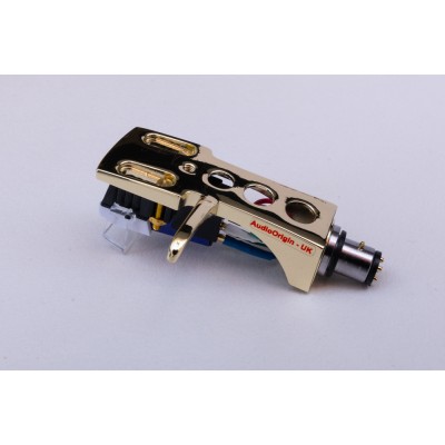Gold plated Cartridge and Headshell unit with Stylus fits Numark TT100, TT200, TT500, TT1510, TT1520, TT1529, TT1550, TT1600, TT1610, TT1625, TT1650, TT1700, TT1910