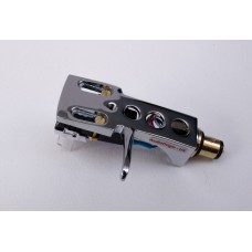 Chrome plated Cartridge and Headshell unit with Stylus fits Sansui SR212, SR222 Mk1, SR222 Mk2, SR232, SR313, SR333, SR525, SR535, SR636, SR717, SR737