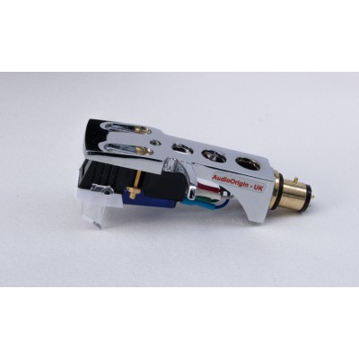 Chrome Plated Cartridge and Headshell unit with Stylus fits Stanton  T90, T90 usb, T.90, T92, T92 usb, T.92, T120, T.120C, T.120, ST100, ST150, ST.100, ST.150