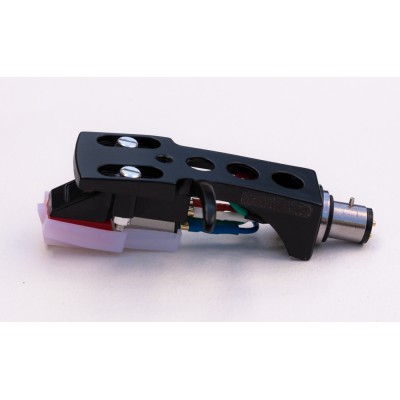 Black Cartridge and Headshell unit with Stylus fits Chuo Denki, Harksound CN112, CN225, CN234