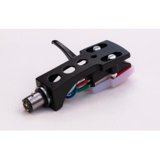 Black Cartridge and Headshell unit with Stylus fits Pioneer PL 518, PL 530, PL 550, PL 570, PL 600, PL 630, PL 1170, PL A35, PL A45D, PL-PL530570