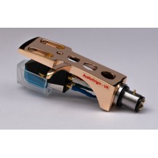 Rose Gold plated Cartridge and Headshell unit with Stylus fits Denon DP 300F SP, DP A100, DP 790, DP 1100, DP 1200, DP 1250, DP 1300 Mk2, DP 1700, DP 2000, DP 3000, DP 3700, DP 6000, DP 6700