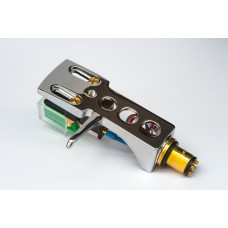 Chrome Plated Cartridge and Headshell unit with Stylus fits Technics SL1000, SL1100, SL1200, SL1210, SL1300, SL1301, SL1310, SL1350, SL1400, SL1410, SL1500, SL1510