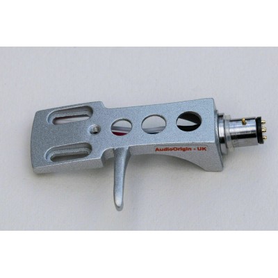 Silver Headshell Tonearm cartridge mount for Audio Empire, Empire Scientific S111, S333, S190LT, S290LT, S390LT