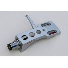 Silver Headshell Tonearm cartridge mount for Denon DP 300F SP, DP A100, DP 790, DP 1100, DP 1200, DP 1250, DP 1300 Mk2, DP 1700, DP 2000, DP 3000, DP 3700, DP 6000, DP 6700